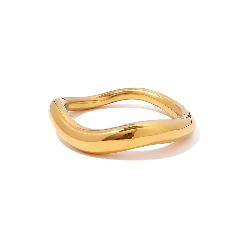 TEEK - 18K Gold PVD Plated 316L Stainless Steel Rings JEWELRY theteekdotcom JDR202343 8 