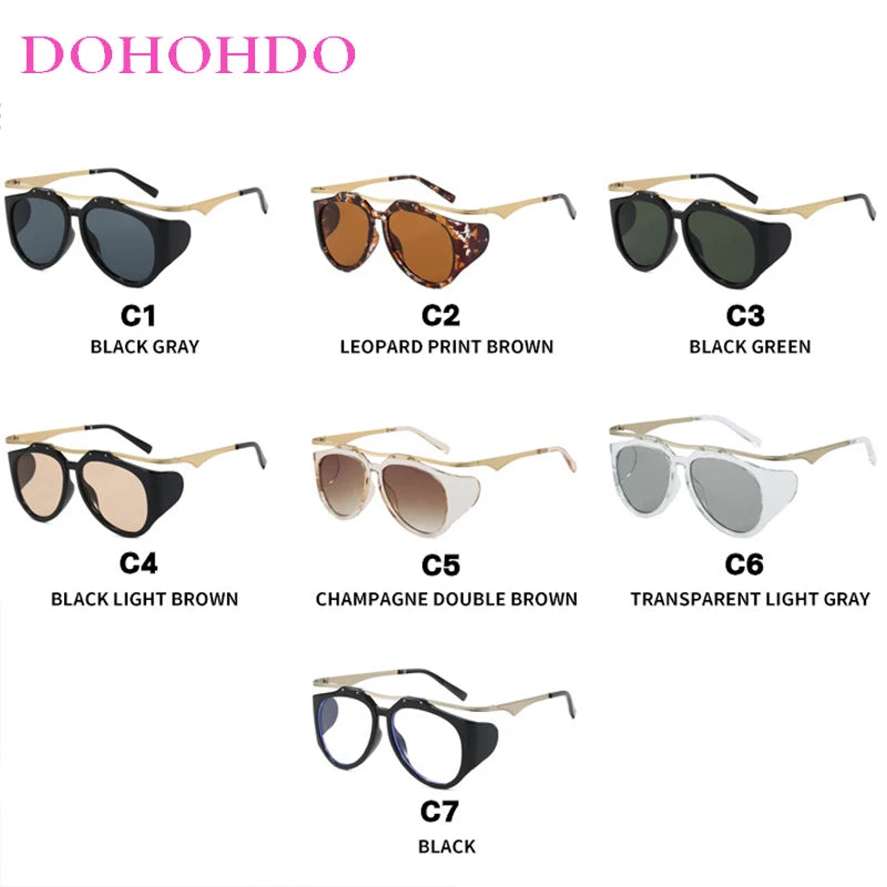 TEEK - Bended Oversized Double Bridge Sunglasses EYEGLASSES theteekdotcom