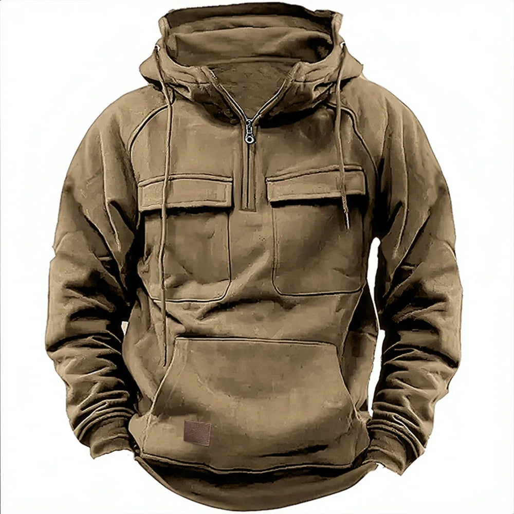 TEEK - Mens Hoodie Sweatshirt TOPS theteekdotcom Khaki S
