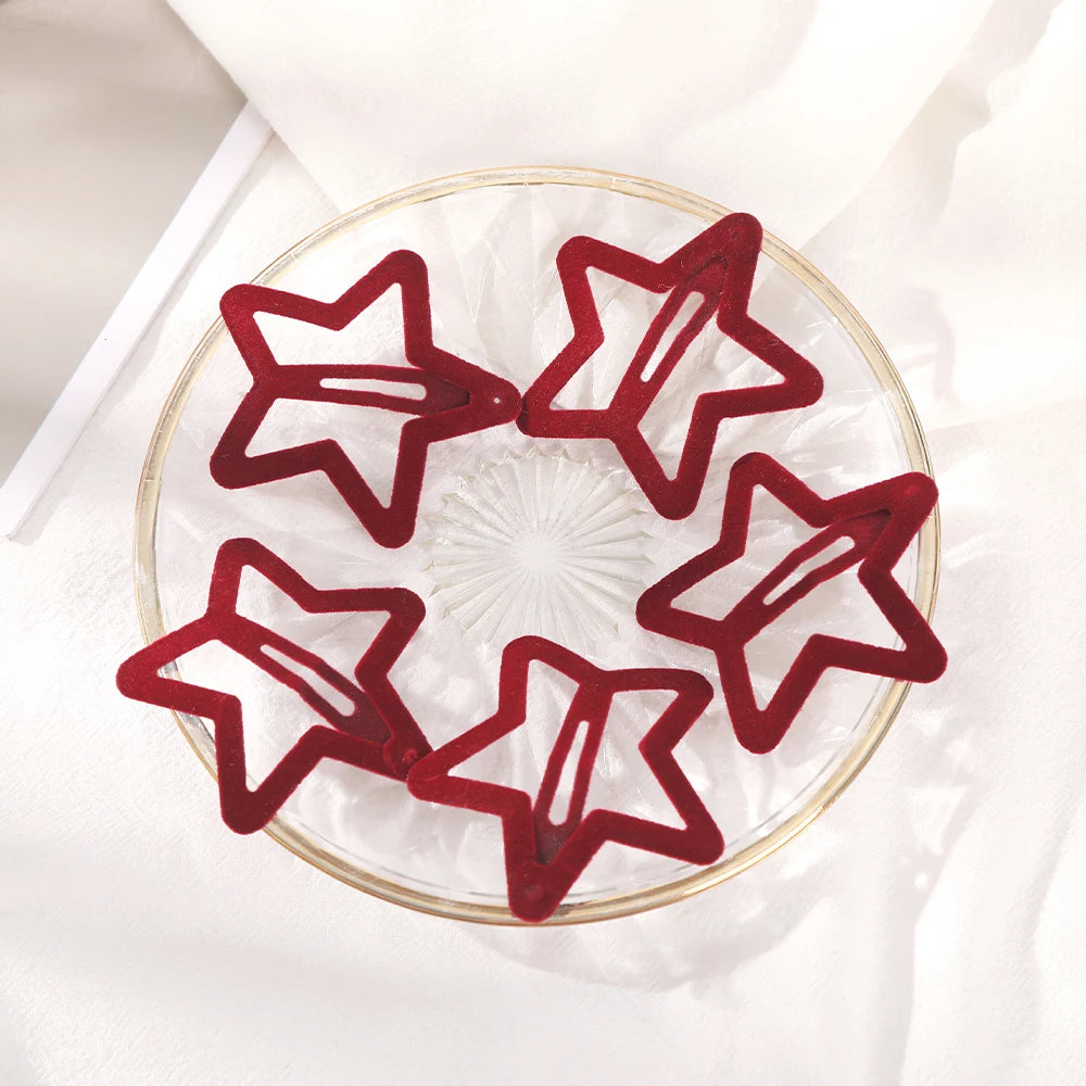 TEEK - 5-10 Pcs Hollow Star Hair Clips HAIR CARE theteekdotcom 4118B  