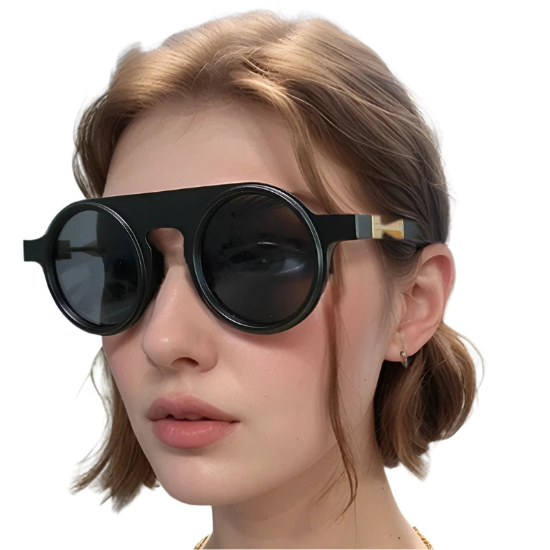 TEEK - Round Retro Deco Sunglasses EYEGLASSES theteekdotcom