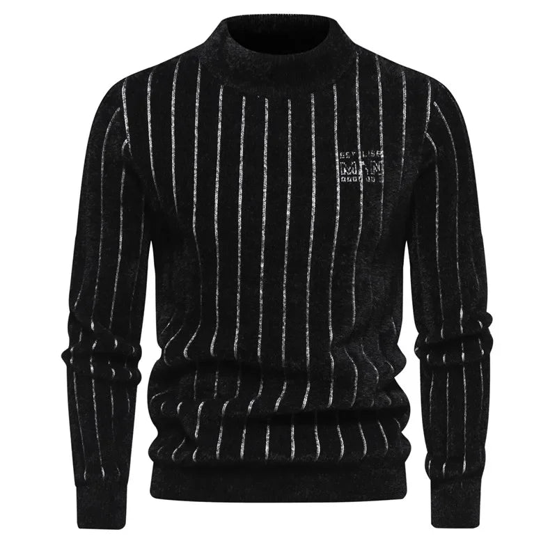 TEEK - Mens  Soft and Comfortable Knit Sweater SWEATER TEEK black-H05 S 