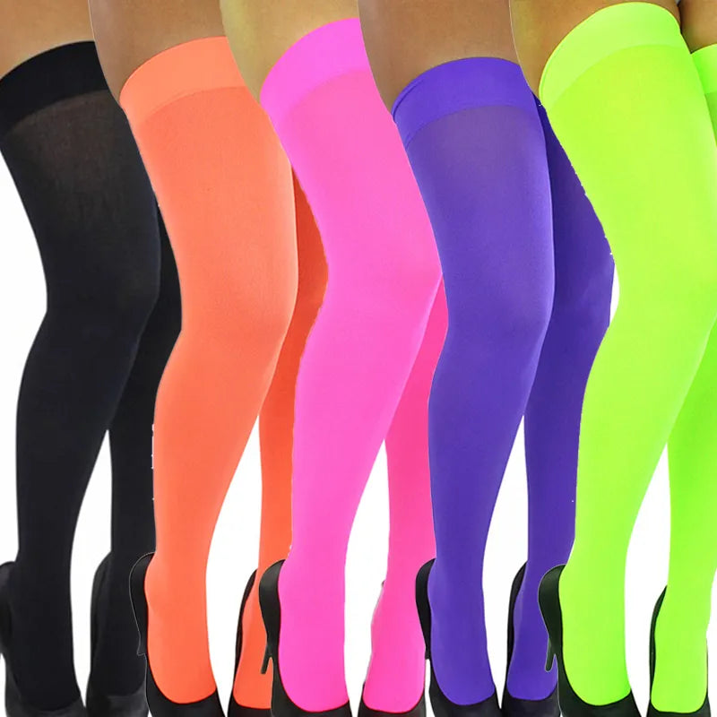 TEEK - Candy Colors Over The Knee Long Stockings LINGERIE theteekdotcom   