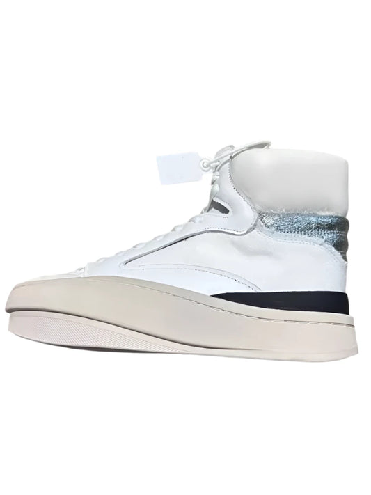 TEEK - Mens Spliced Canvas Genuine Leather High Top Sneakers SHOES theteekdotcom   