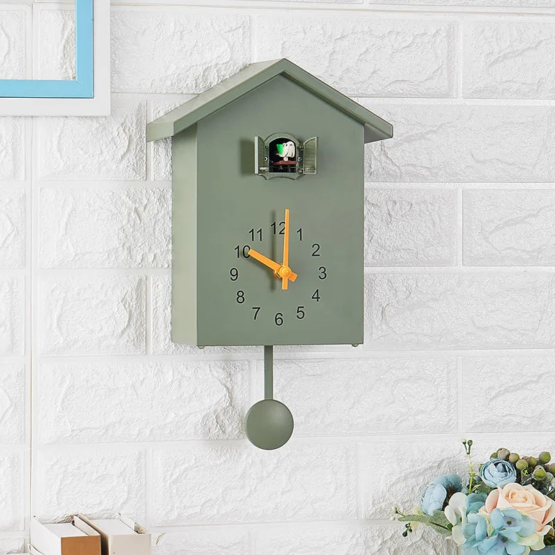 TEEK - Cuckoo Quartz Wall Clock HOME DECOR theteekdotcom Green  