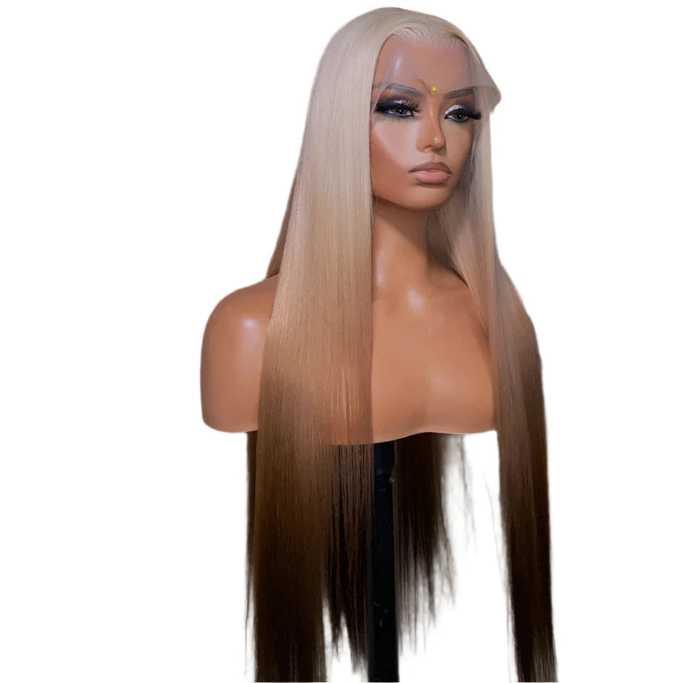 TEEK - 613 Ombre Brown Straight Lace WigS HAIR theteekdotcom   