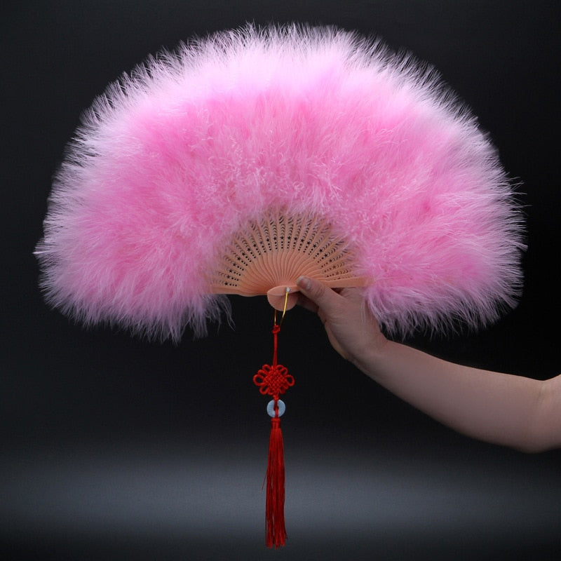 TEEK - Feather Hand Fan FAN theteekdotcom Pink  