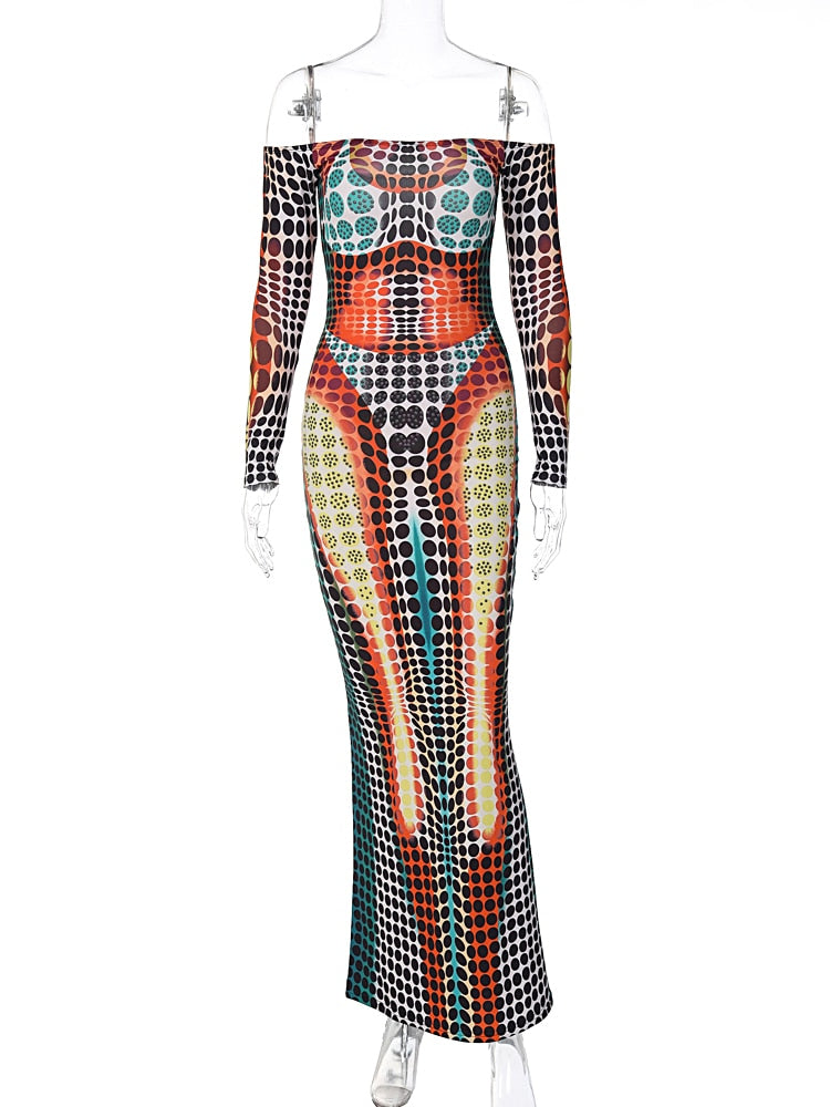 TEEK - Long Sleeve Body Heat Dress DRESS theteekdotcom   