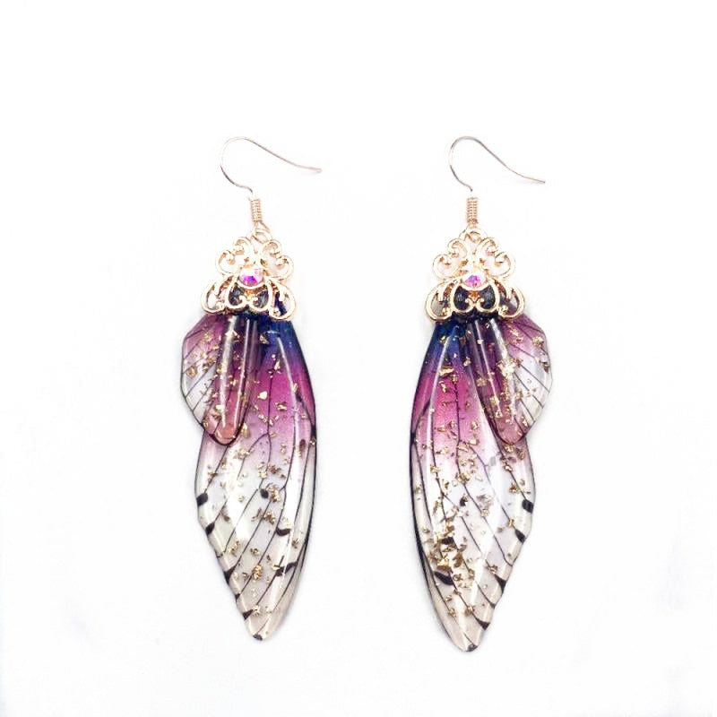 TEEK - Handmade Fairy Wing Earrings  theteekdotcom GF-PU  
