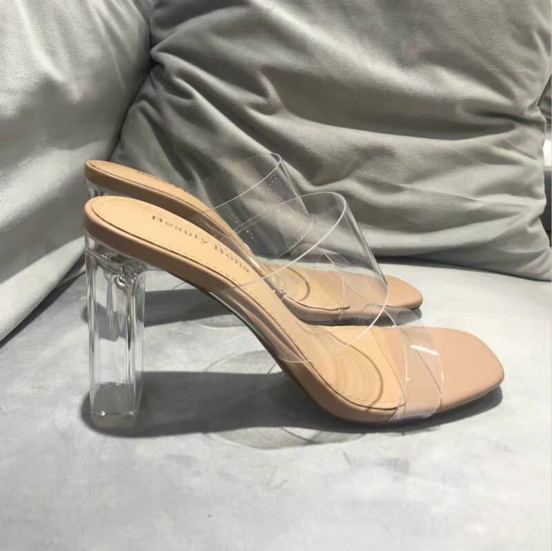 TEEK - Clearly Heel Sandals SHOES theteekdotcom 9cm/3.54in 5.5 