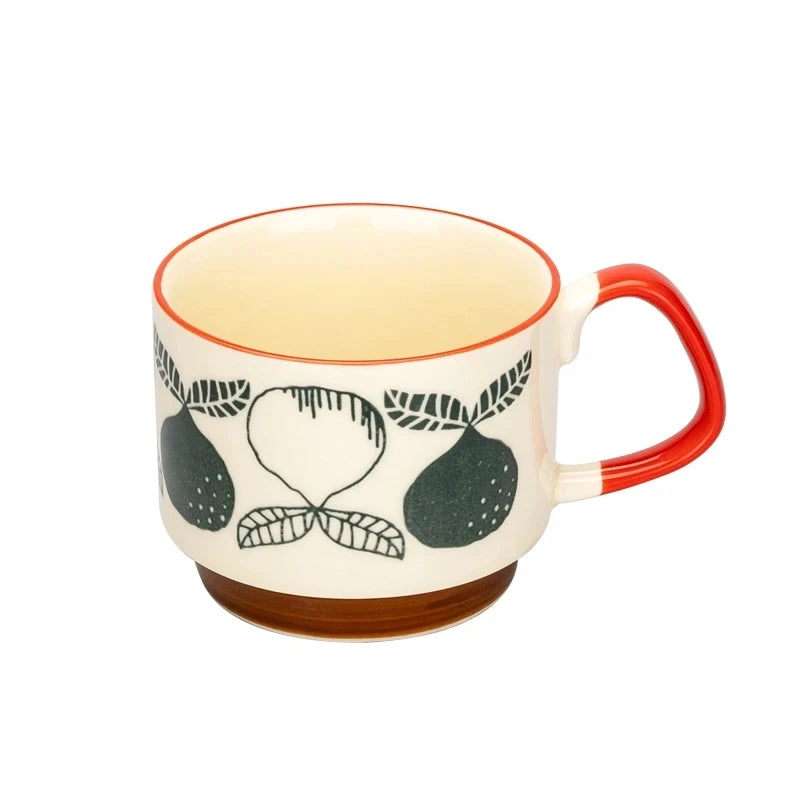 TEEK - 300ml Ceramic Underglaze Colored Stackable Mugs HOME DECOR theteekdotcom h  