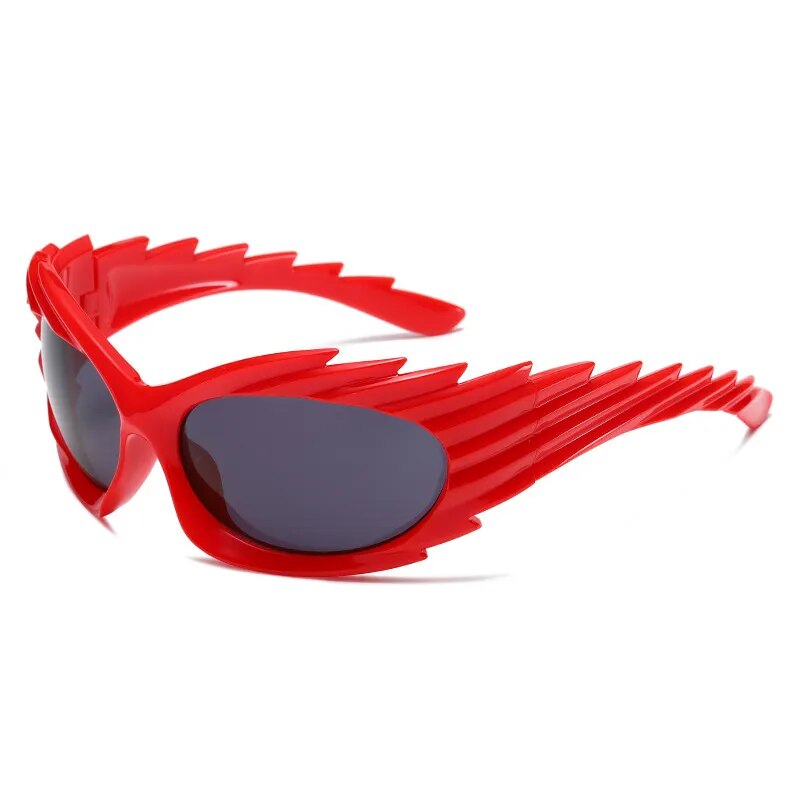 TEEK - Spike Wrap Sunglasses EYEGLASSES theteekdotcom C8-red  