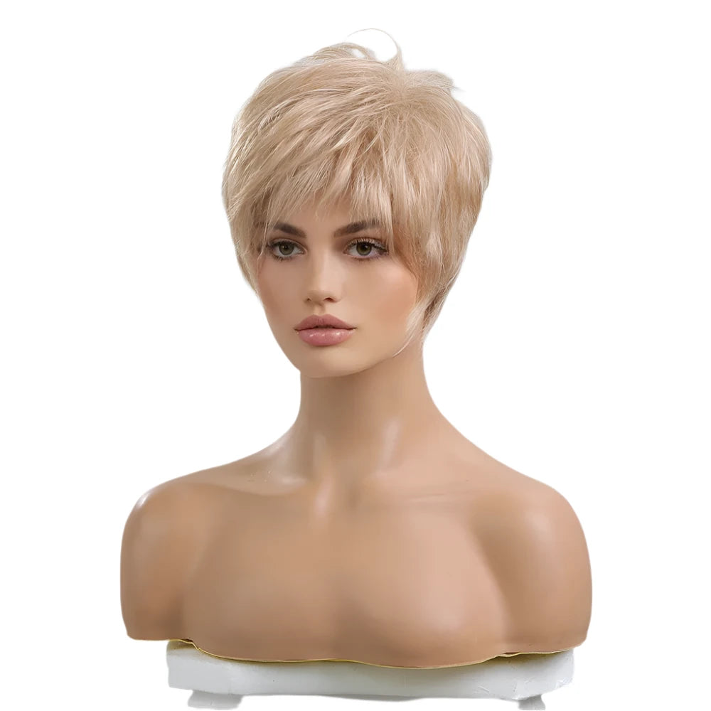 TEEK - Short Champagne Blonde Pixie Cut Wig HAIR theteekdotcom   