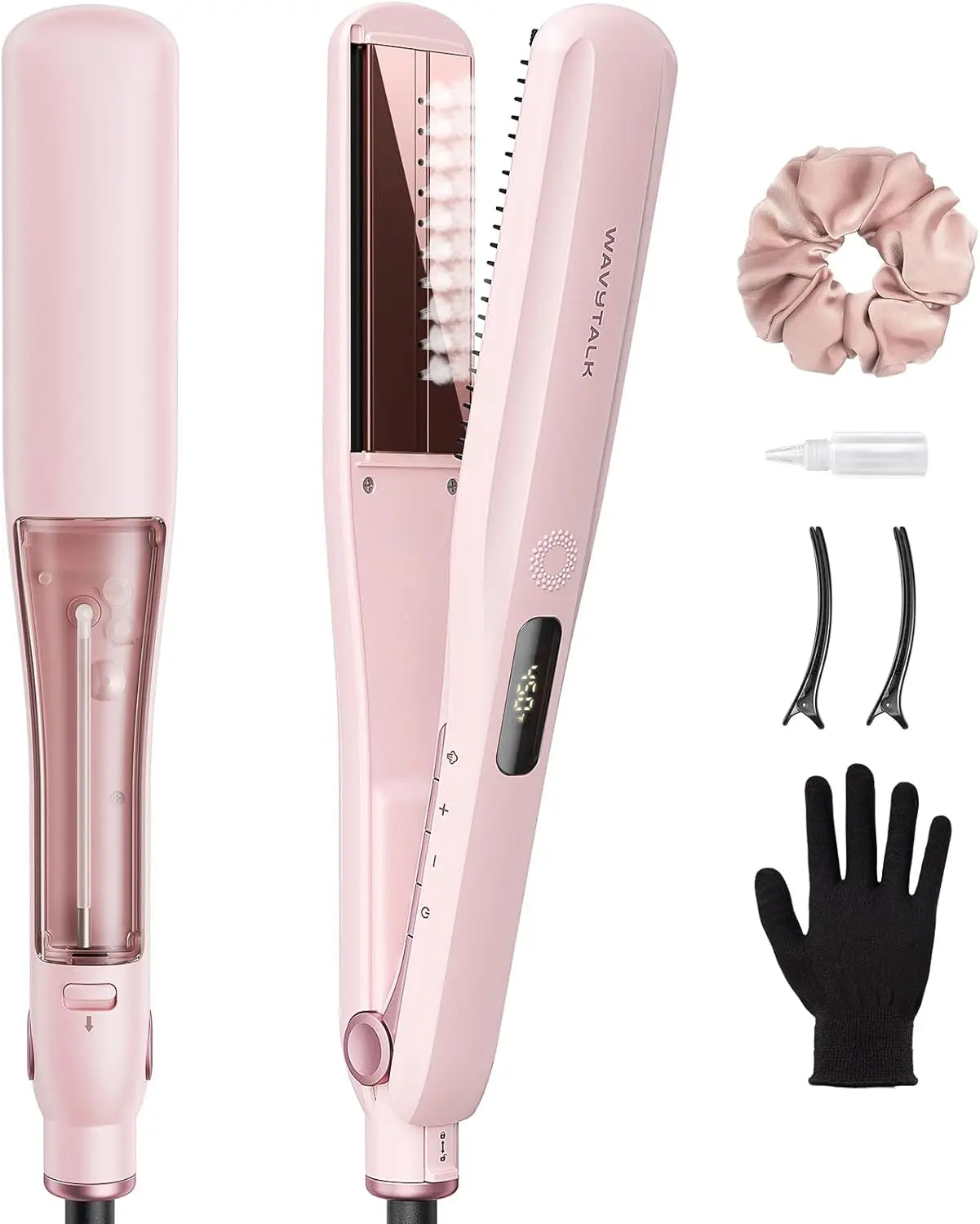 TEEK - Steam Detachable Comb Nano Titanium Plated Humidity-Resistant Hold Flatiron HAIR TOOL theteekdotcom