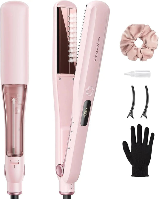 TEEK - Steam Detachable Comb Nano Titanium Plated Humidity-Resistant Hold Flatiron HAIR TOOL theteekdotcom