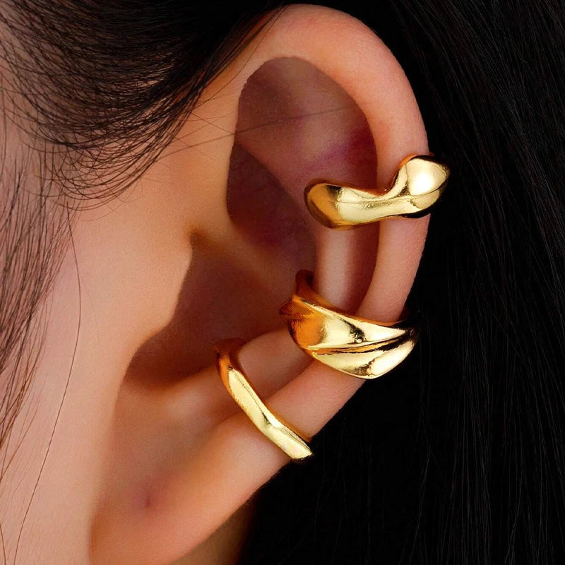 TEEK - Wide Clip-On Cuff Earrings JEWELRY theteekdotcom OV6323001