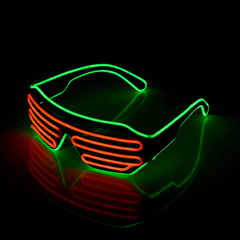 TEEK - LED Luminous Glowing Neon Glasses EYEGLASSES theteekdotcom E  