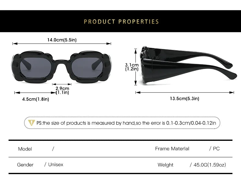 TEEK - Swollen Rare Square Sunglasses EYEGLASSES theteekdotcom   