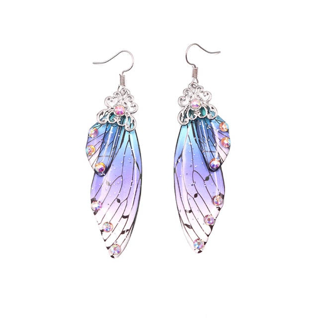 TEEK - Handmade Fairy Wing Earrings  theteekdotcom SI-BU  