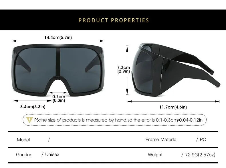 TEEK - Oversized Shield Sunglasses EYEGLASSES theteekdotcom
