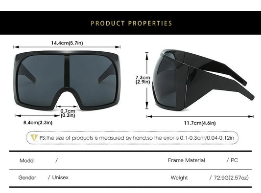 TEEK - Oversized Shield Sunglasses EYEGLASSES theteekdotcom