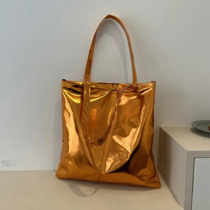 TEEK - Glossy Tote Bag BAG theteekdotcom Orange