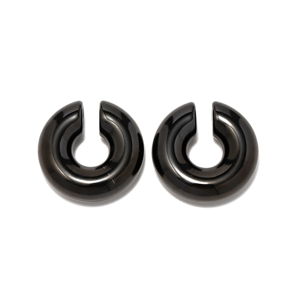 TEEK - Variety of Stainless Steel Drop n Cuff Earrings JEWELRY theteekdotcom JDE2023685-BK  