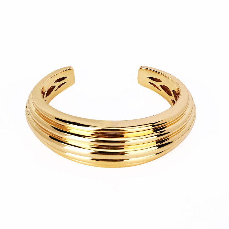 TEEK - Minimalist Cuff Bracelets JEWELRY theteekdotcom Gold B  