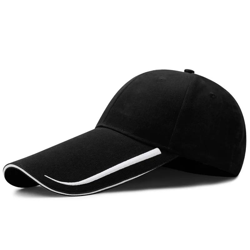 TEEK - Long Brim Sunscreen Adjustable Cap HAT theteekdotcom black reg 58cm 