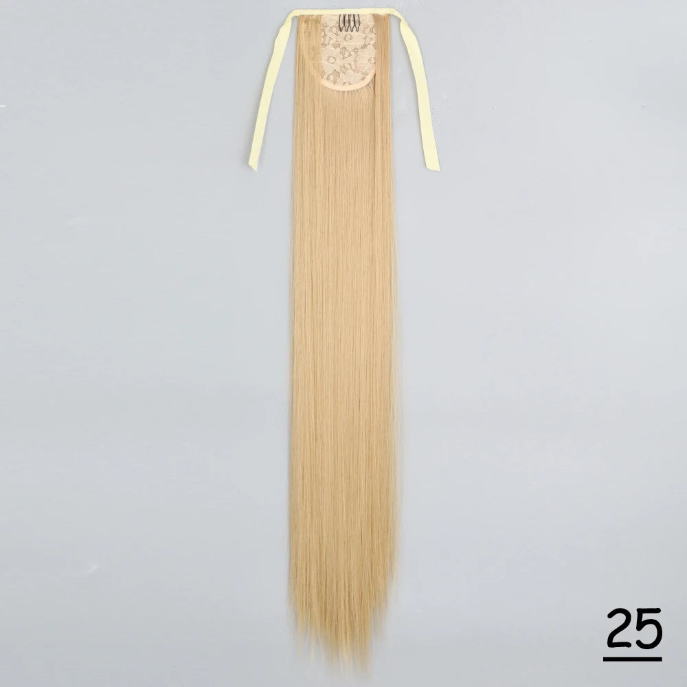TEEK - Synthetic Long Tie Ponytail Extension HAIR theteekdotcom 25 1 22INCHES