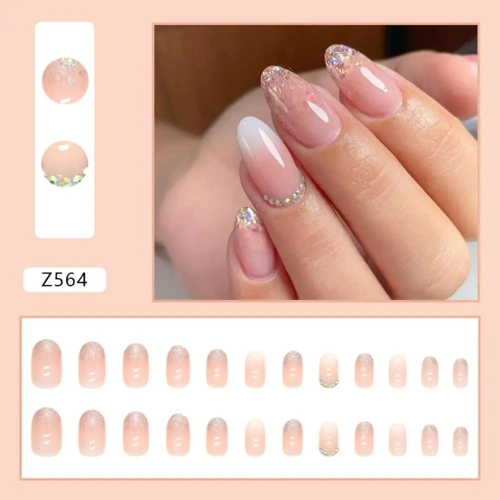 TEEK - 24pcs Shiny and Matte False Nails NAIL ART theteekdotcom Z564  