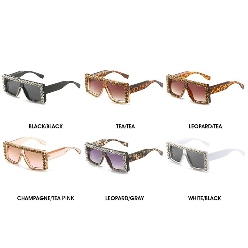 TEEK - Luxury Diamond Square Sunglasses EYEGLASSES theteekdotcom   