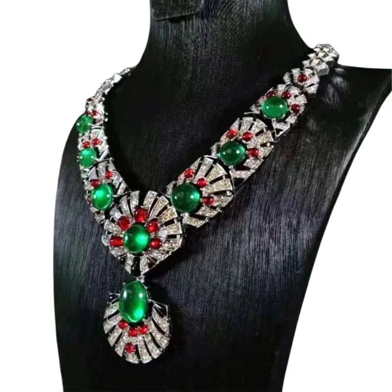 TEEK - Timeless Wonder Zircon Geo Statement Jewelry Set JEWELRY theteekdotcom necklace  