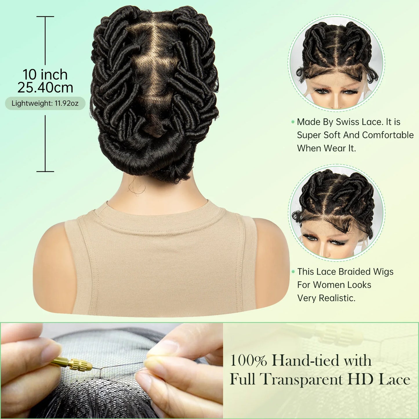 TEEK - Full Lace Crochet Twist Synthetic Knotless Wigs HAIR theteekdotcom