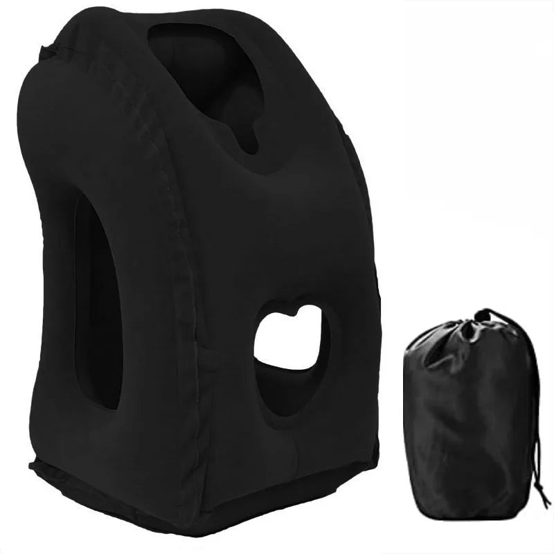 TEEK - PVC Inflatable Travel Sleeping Pillow HOME DECOR theteekdotcom Black