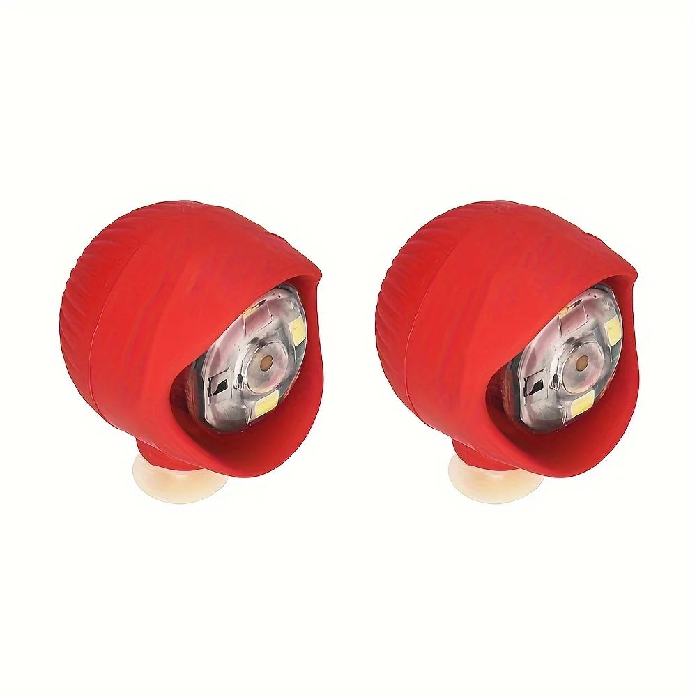 TEEK - 2pcs Shoe Headlights SHOELACES theteekdotcom Red  