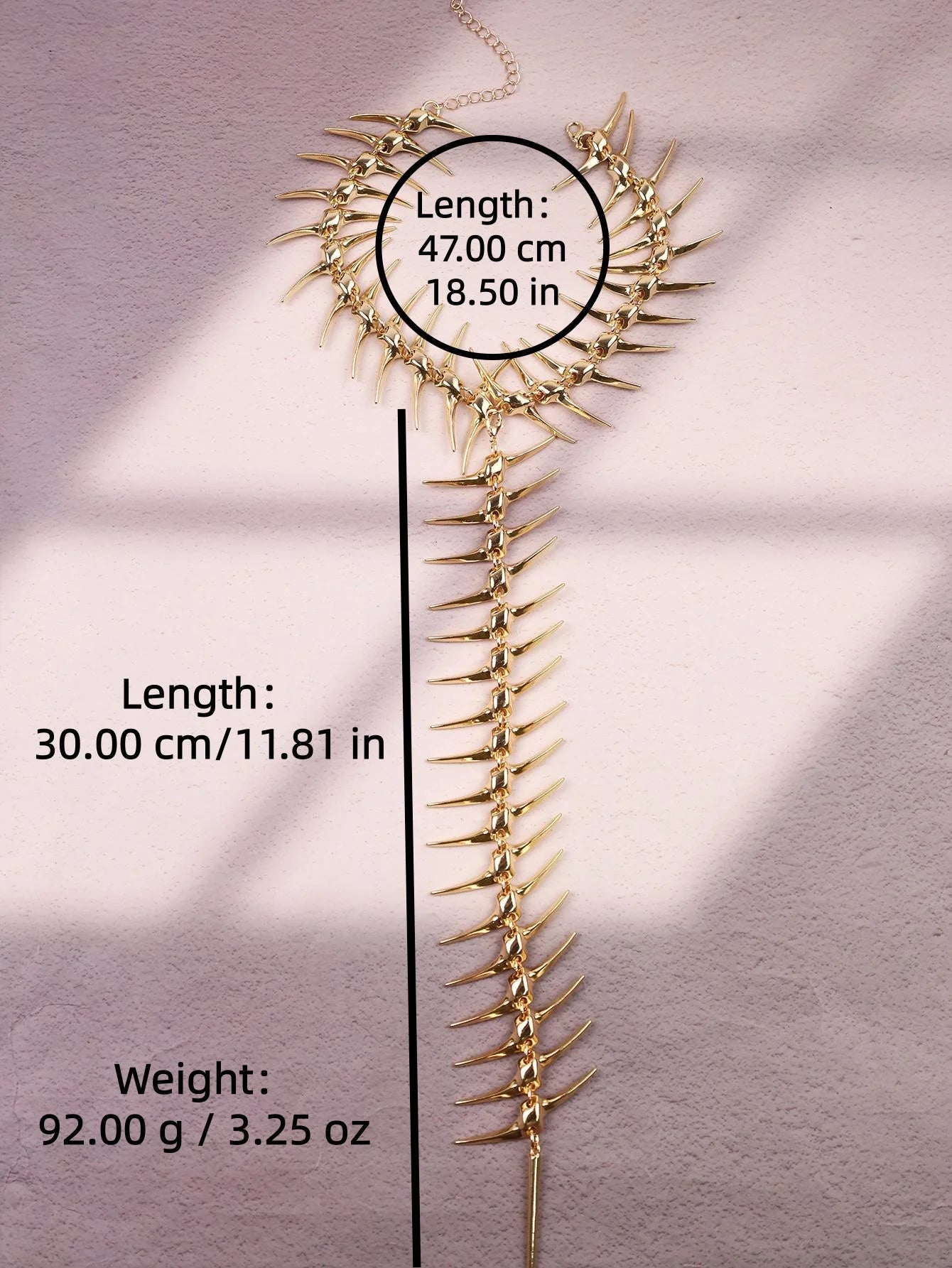 TEEK - Edgy Niche Hip-Hop Thorn Skeleton Necklace JEWELRY theteekdotcom B