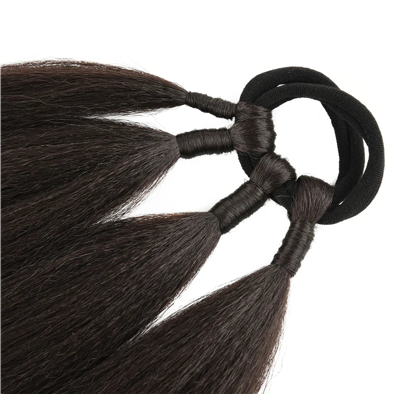 TEEK - Ponytail Synthetic Rubber Band Hair Ring 26 Inch Extensions HAIR theteekdotcom
