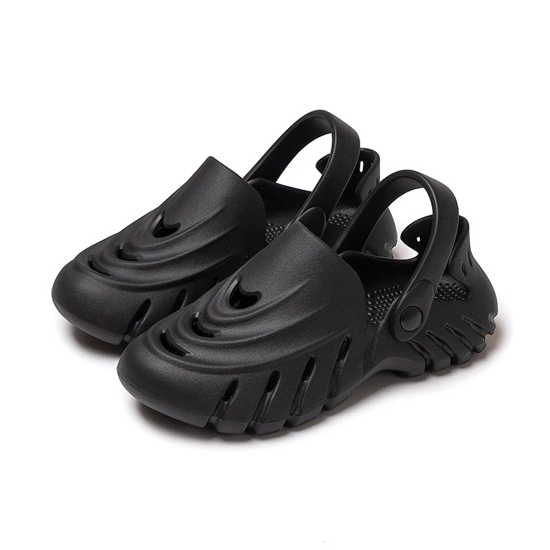 TEEK - Mens Non-Slip Strapped Shoes SHOES theteekdotcom Black 7 