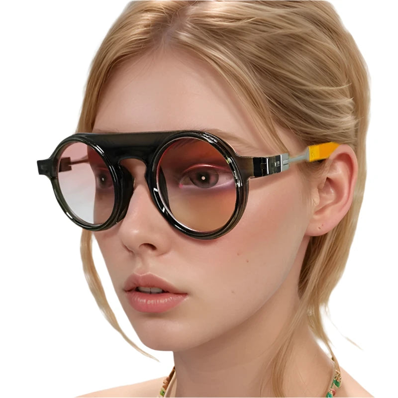 TEEK - Round Retro Deco Sunglasses EYEGLASSES theteekdotcom