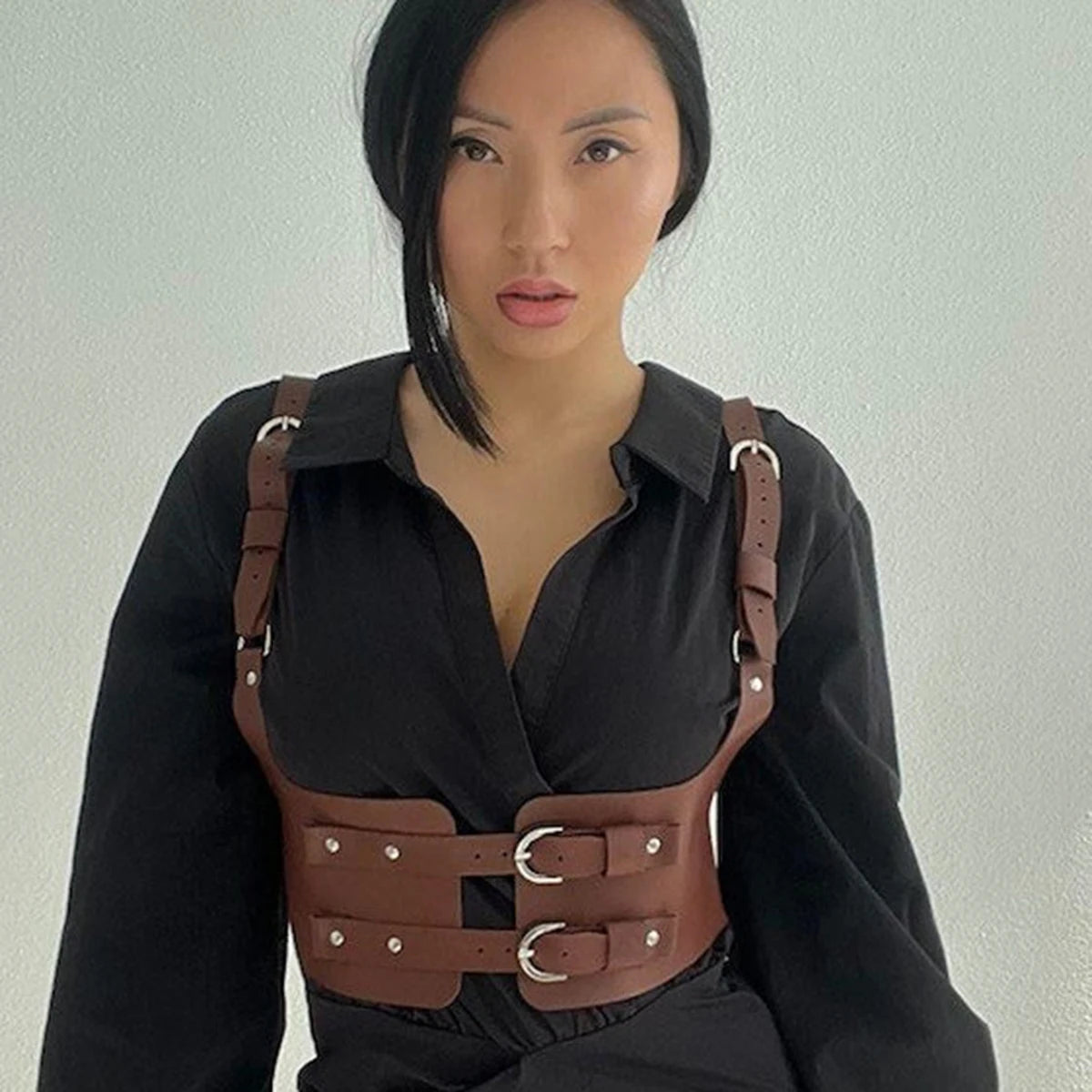 TEEK - Wide Waistband Corset Harness Belt BELT theteekdotcom   