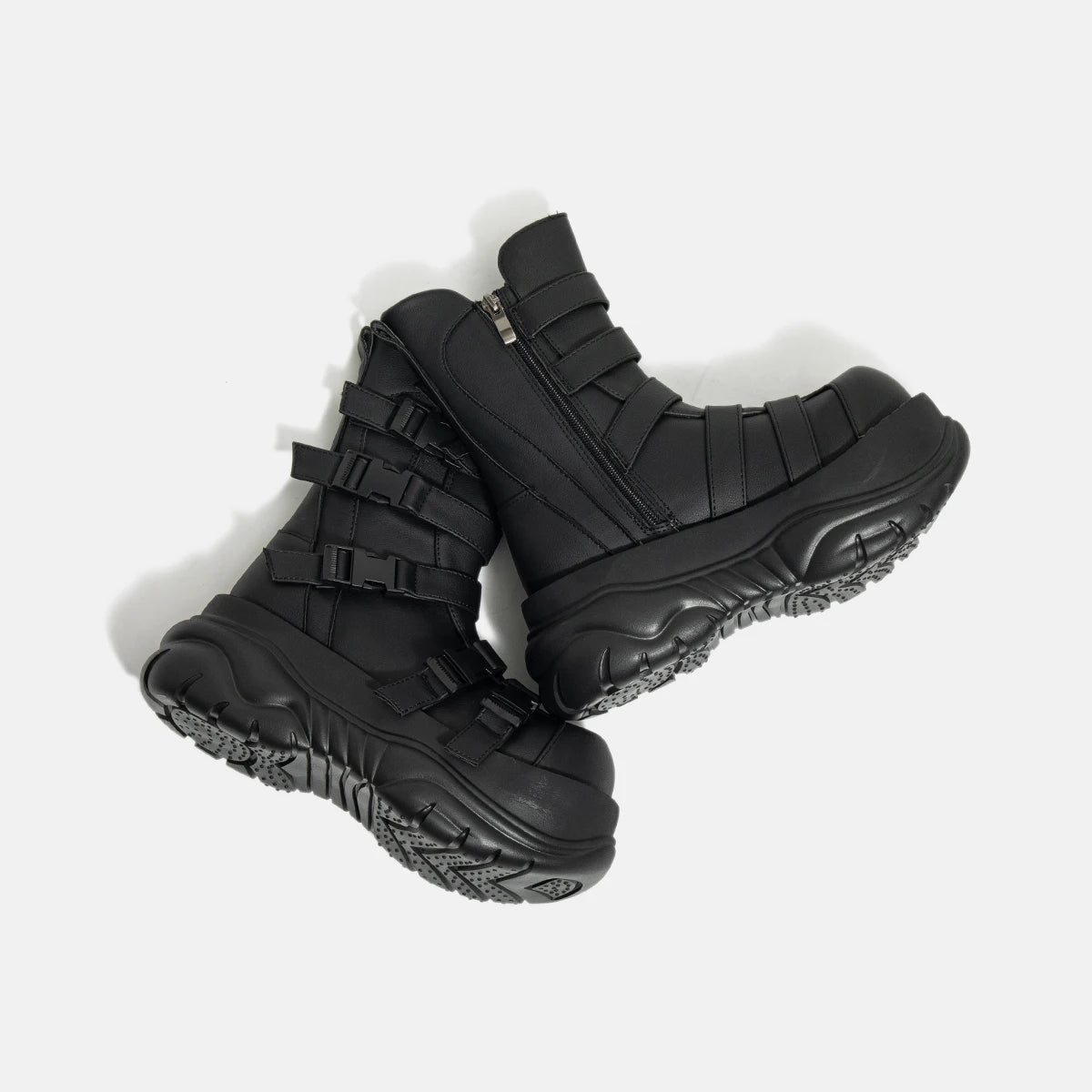 TEEK - Big Muffin Thick Bottom Buckle Boots SHOES theteekdotcom