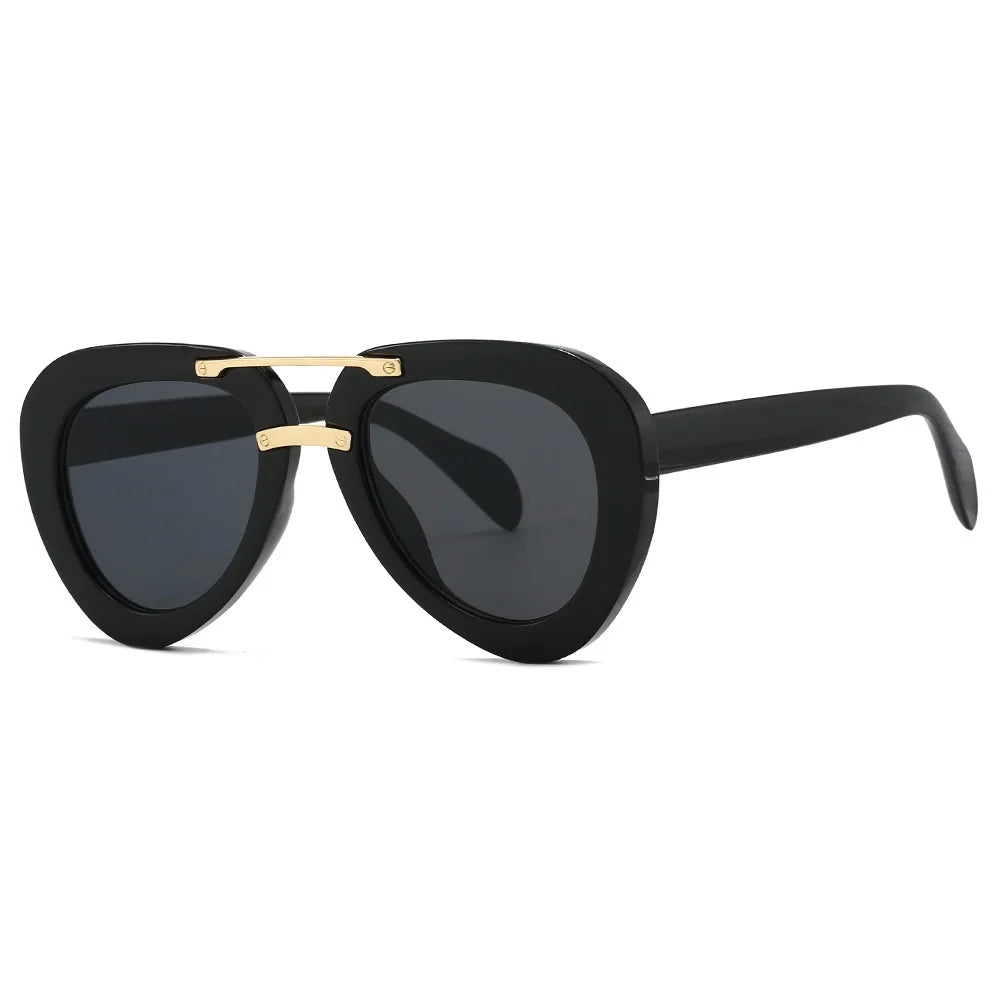 TEEK - Black Travel Vintage Sunglasses EYEGLASSES theteekdotcom gold black