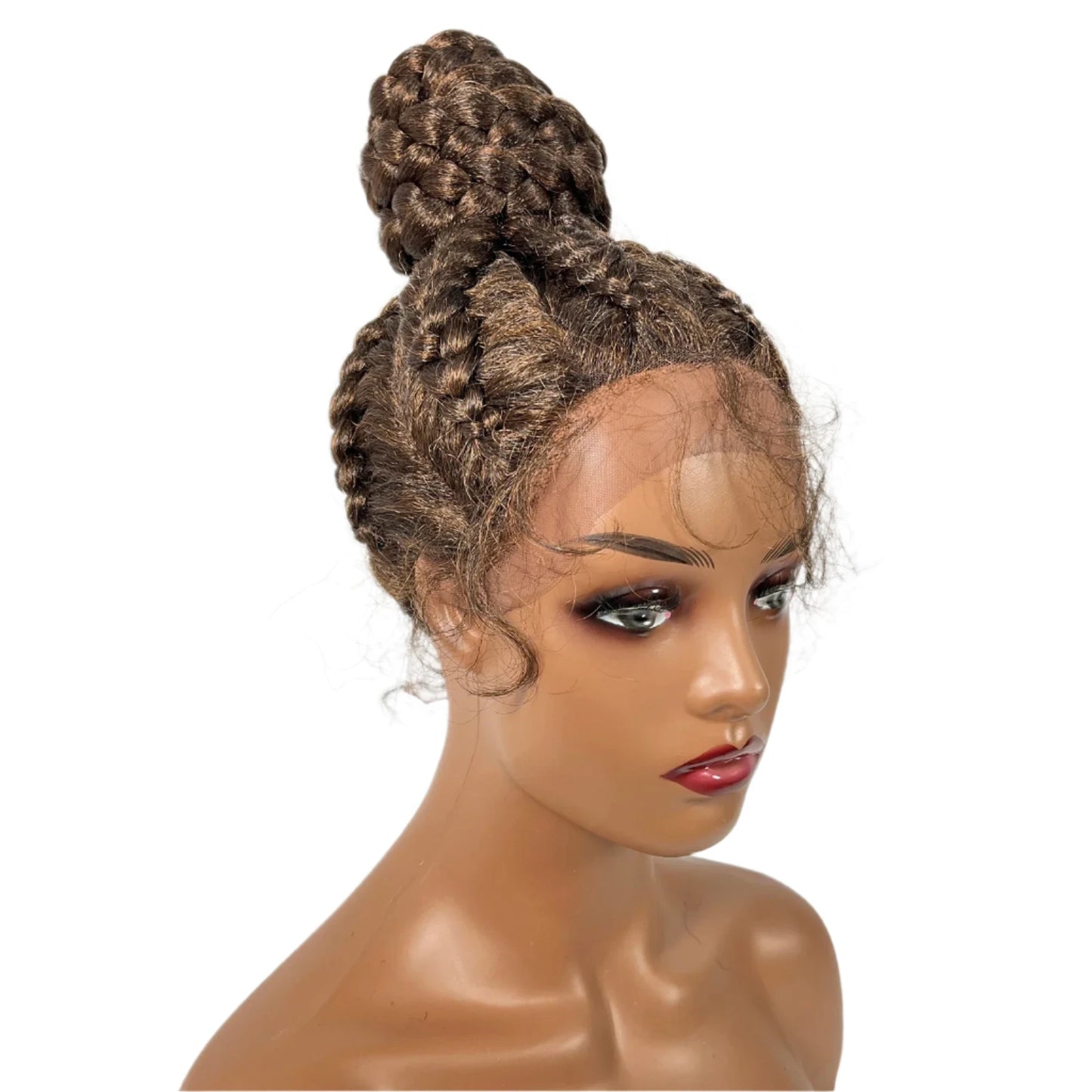 TEEK - Synthetic Braided Updo Lace Front Wig HAIR theteekdotcom 1B30  