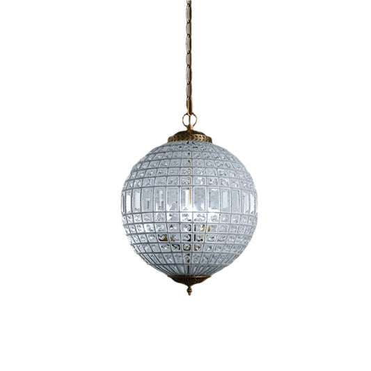 TEEK - Mid-Century Vintage Crystal Ball Hanging Light HOME DECOR theteekdotcom