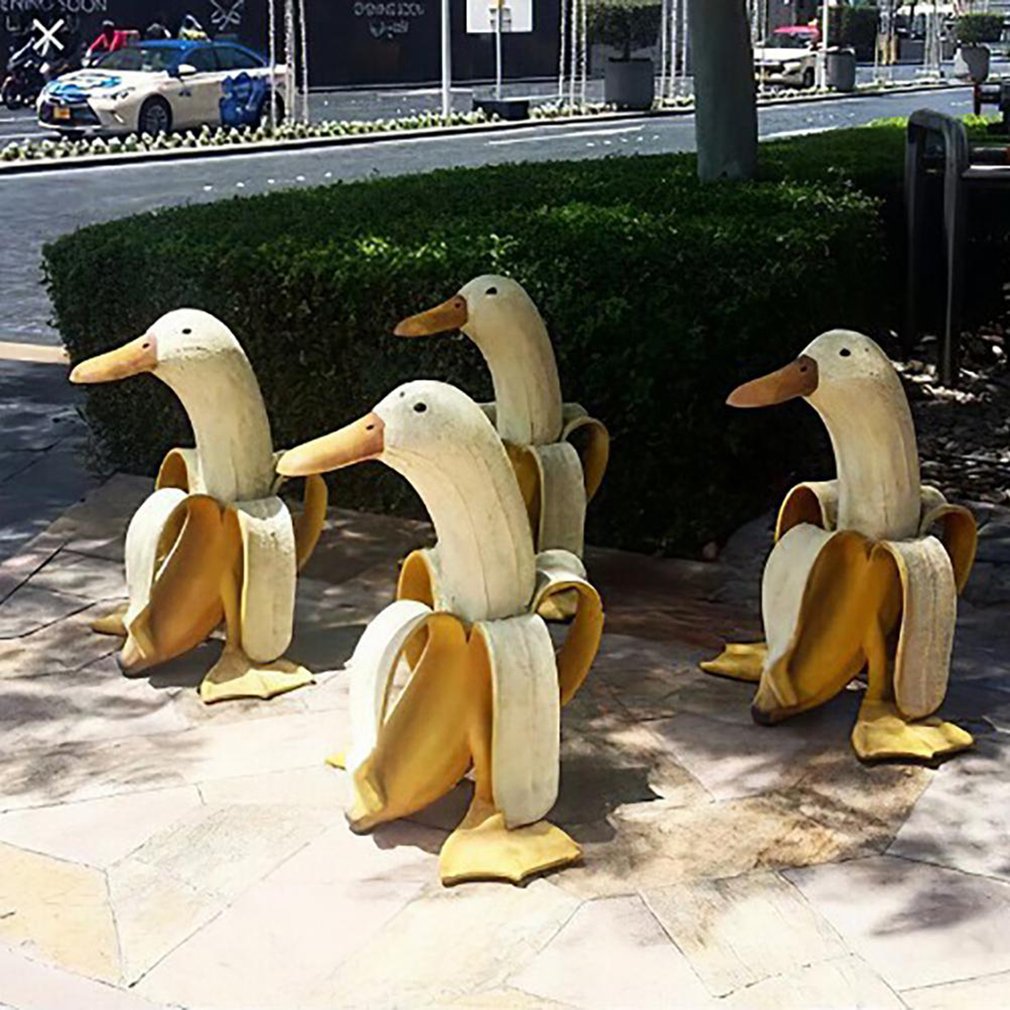 TEEK - Banana Duck Garden Yard Decor HOME DECOR theteekdotcom   