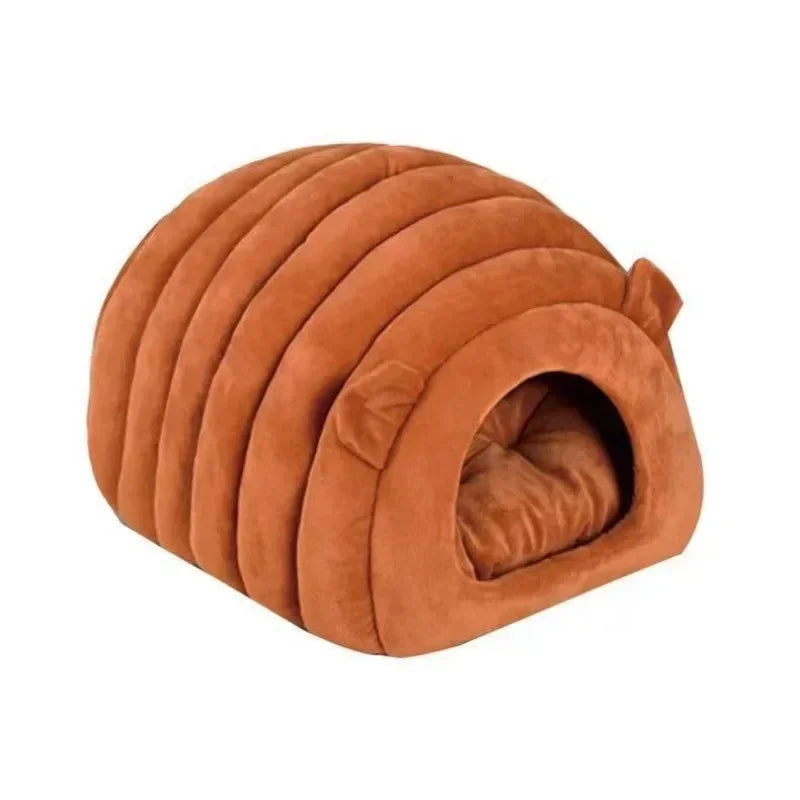 TEEK - Cat Caterpillar Style Sleeping House PET SUPPLIES theteekdotcom Brown 50x40x35cm/19.5×15.5×13.5in 