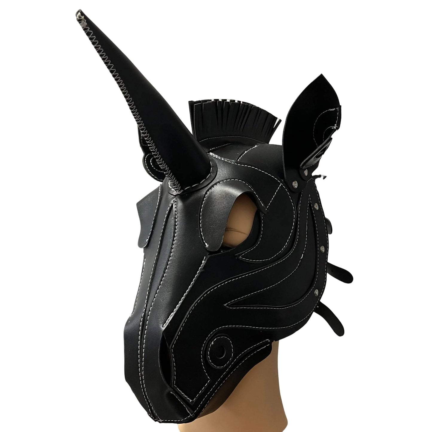 TEEK - Steampunk Unicorn Horse Mask COSTUME theteekdotcom