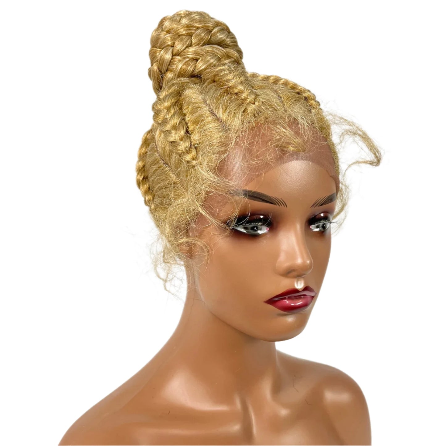 TEEK - Synthetic Braided Updo Lace Front Wig HAIR theteekdotcom 27-613  