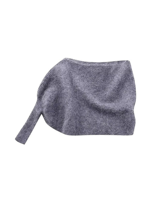 TEEK - Knitted Off Shoulders Long Sleeve Sweater TOPS theteekdotcom S  